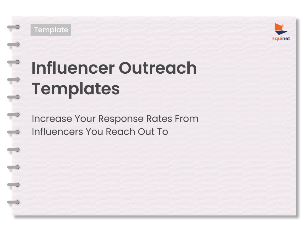 Influencer Outreach Template Cover